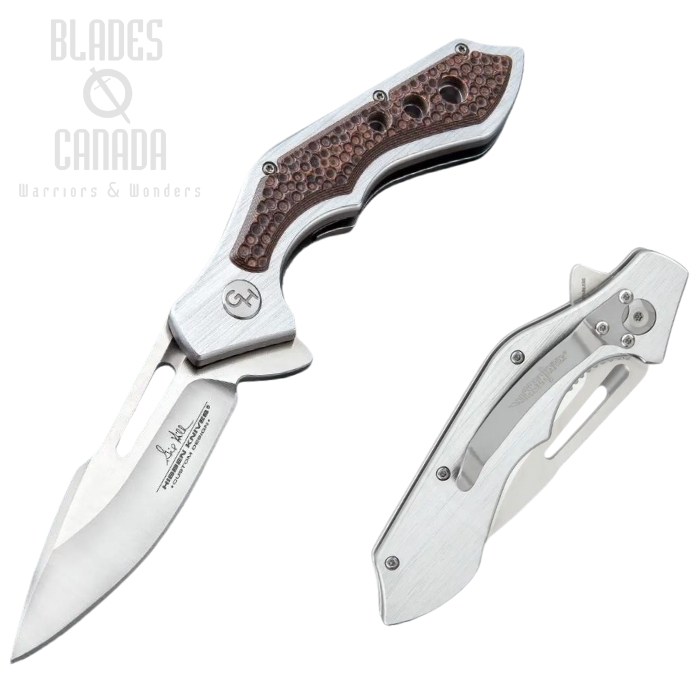 Gil Hibben Hurricane Flipper Folding Knife, Aluminum/G10, GH5079